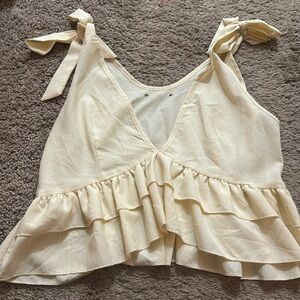 Simple off white tank top